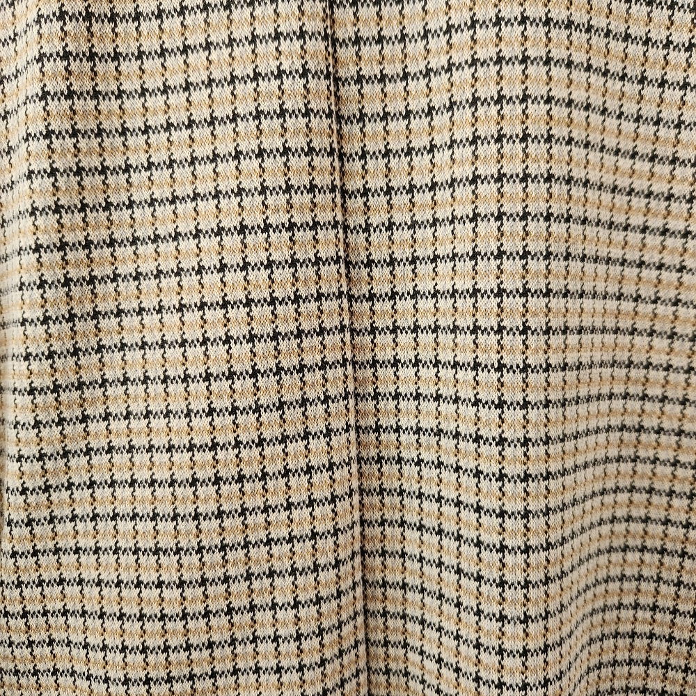 Maeve Anthropologie Women's Collegiate Knit Blazer Brown‎ Tan Plaid XL NWT - Picture 10 of 12